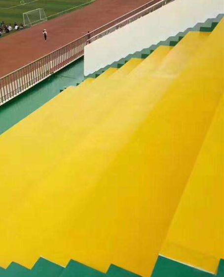 广陵球场台阶翻新修补改造